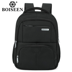 Boiseen <b>Men's</b> Laptop <b>Backpack</b> <b>Black</b> Large Capacity Business Travel Waterproof Outdoor Bag - Product Image 4