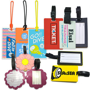 Tag Bagasi Karet Perjalanan Polos Sublimasi Grosir Artigives Cina Tanda Bagasi Logo Khusus Massal Tag Bagasi Pvc Lembut - Product Image 1