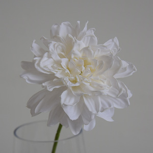 Fleur artificielle vintage à tige unique, <span class=keywords><strong>Dahlia</strong></span> à bord rôti, bord brûlé, décoration d'intérieur, style littéraire, multicolore, pour mariage - Product Image 6