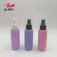 Flacon pulvérisateur de voyage mini 60 ml en PET mat, rechargeable, pour cosmétiques, soins de la peau, toner, sérigraphie givrée, vente en gros