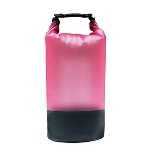 Customized 2l 3l 5l 10l Pvc Dry Bag Logo Ultralight Waterproof Dry Bag Lightweight And Transparent Dry Sack For Outdoor