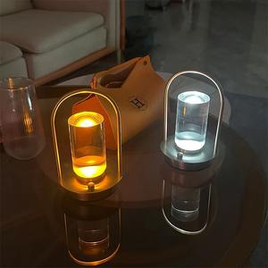 LED Cordless <b>Table</b> Lamp Industrial Style Desk Lamps Outdoor <b>Camping</b> Atmosphere Light Restaurant Creative Beside Night Lights - Product Image 2