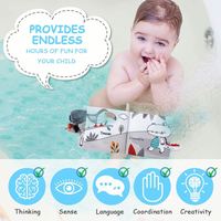 Jouets sensoriels à froisser pour le temps passé sur le ventre, livres pour bébés, jouets de 0 à 12 mois avec anneau de dentition