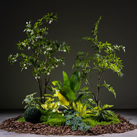 Ensemble de plantes tropicales artificielles en plastique pour restaurants, cafés, hôtels et bars - Décoration d'anniversaire écologique