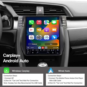 Android 14 สำหรับ Honda CIVIC 2016-2020 หน้าจอ Tesla วิทยุติดรถยนต์ GPS Navi เครื่องเล่นวิดีโอมัลติมีเดีย DSP Carplay ชุดหัวหน้าจอ BT - Product Image 4