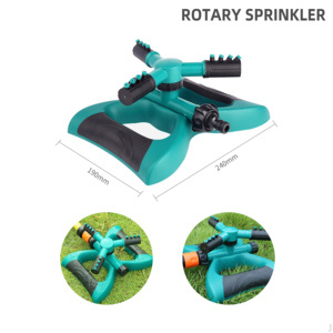 YUJIA Outdoor Plastic 360 Gear Drive Garden with Large Coverage Area for Farm & Lawn Automatic <b>Irrigation</b> - Product Image 2