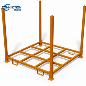 Truck tire stacking rack detachable stacking truck stillage tire storage post pallet rack