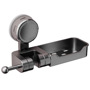 Shower Head Holder Wall Mount Adjustable Rectangle <b>ABS</b> Minimalist Design For Bathroom - Product Image 5
