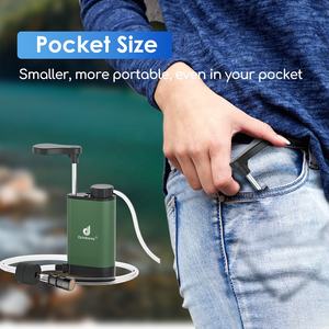 Bomba de filtro de agua con carcasa de Metal de 3 etapas de 0,01 micras con membrana UF de fibra hueca para viajes de emergencia Camping supervivencia al aire libre - Product Image 6