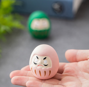 Mini figurine japonaise Bodhidharma, petite figurine mignonne, cadeau en céramique, <span class=keywords><strong>porte</strong></span>-<span class=keywords><strong>bonheur</strong></span>, poupées Daruma pour voiture, 4,5 cm - Product Image 5
