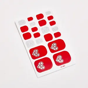 Yüksek kaliteli 3D tırnak Sticker ayak tırnak sarar su geçirmez etiket çıkartmaları