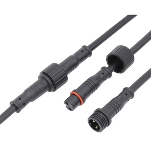 <span class=keywords><strong>AHUA</strong></span> M12 iluminación LED conector de cable moldeado impermeable de 2 pines - Product Image 1