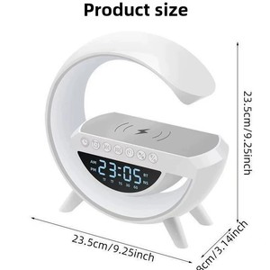 Caixa de Som Mini BT 5.3 com Carregamento Sem Fio, Despertador, Luz Ambiente RGB, Portátil para Casa e Escritório, Atacado OEM - Product Image 6