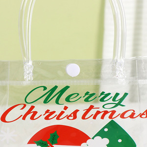 Sac fourre-tout transparent en PVC Hang Jue personnalisable avec impression de logo pour emballage cadeau et promotions de vacances - Product Image 5