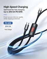 Câble de charge USB-C PD60W sécurisé en gros, câble de données USB-C avec bloqueur de données, protégez la confidentialité de vos données, câble de charge USB-C sécurisé verrouillable