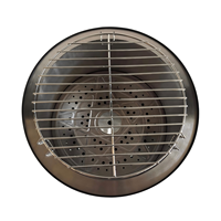Brasero portable sans fumée de 19 pouces, poêle à bois robuste pour l'extérieur avec grilles de barbecue pour jardin, patio, cour arrière
