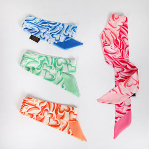 Vente en gros de foulards tendance pour femmes avec foulards pour sac à cheveux imprimé de style pour femmes - Product Image 3