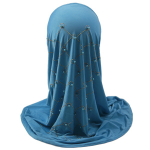 Top venduto all'ingrosso Shimmer Hijab <span class=keywords><strong>musulmano</strong></span> perla Hijab personalizzato Hijab - Product Image 3