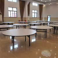 Table de banquet ronde personnalisable pour événements et salles de réunion