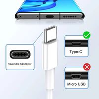 Câble de charge rapide USB C 1M pour téléphones mobiles, cordon de données intelligent à charge rapide pour Android et iPhone, courant 5A, USB Type 2.0 TYPE-C