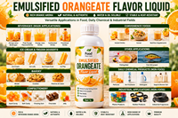 Essence aromatique liquide émulsifiée concentrée Taima - Saveur naturelle de jus d'orange pâle de qualité alimentaire