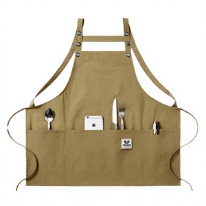 Delantal de Lona Personalizado con Logotipo, sin Mangas, Lavable, Reutilizable y Duradero para Cocina, Jardinería, Panadería, Cafetería y Trabajo - Product Image 2