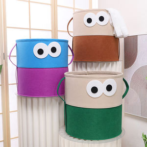 Panier <span class=keywords><strong>de</strong></span> rangement pliable en feutre écologique, grande capacité, épaissi, pour la maison et le salon (vente en gros) - Product Image 1