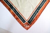 Foulard carré en soie imprimé pour femme, 55 cm, motif personnalisé numérique, ourlet cousu à la machine