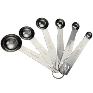 ชุดช้อนตวงสแตนเลส 6 ชิ้น อุปกรณ์ทำขนมในครัว ปลอดภัยสำหรับเครื่องล้างจาน - Product Image 5