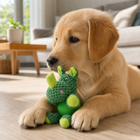 Jouet pour chien en peluche, rhinocéros de dessin animé, jouet à mâcher en latex souple pour chiens de petite et moyenne taille
