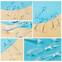 Lustre clair glaçon cristal prismes cristaux lustres pour fenêtres décoration de lampe de mariage