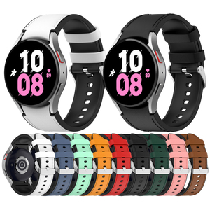 Tschick nueva correa para <span class=keywords><strong>Samsung</strong></span> <span class=keywords><strong>Watch</strong></span> 6 5 <span class=keywords><strong>4</strong></span> 44mm correa de cuero de silicona para <span class=keywords><strong>Samsung</strong></span> <span class=keywords><strong>Watch</strong></span> <span class=keywords><strong>4</strong></span> <span class=keywords><strong>Classic</strong></span> 42 <span class=keywords><strong>46</strong></span> 40mm accesorios de pulsera - Product Image 2