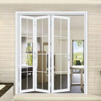Portes pliantes en alliage d'aluminium et verre avec finition élégante, design moderne, garantie 1 an pour cuisine, salon et cour.
