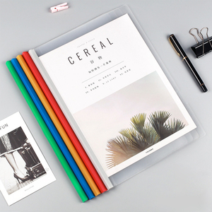 Xe Đẩy A4 <span class=keywords><strong>PP</strong></span> Tài Liệu Trong Suốt Thư Mục Tập Tin Với Thanh Trượt Đầy Màu Sắc - Product Image 3