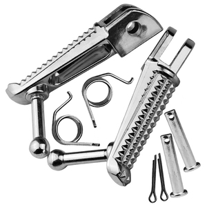 Repose-pieds avant en aluminium usiné CNC pour R1 R6 MT07 MT09 <span class=keywords><strong>FZ1</strong></span>, poignée ergonomique et pédales de style <span class=keywords><strong>racing</strong></span> durables - Product Image 5