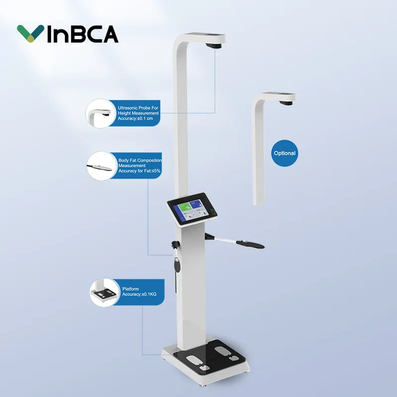 Bmi Ultrasone Machine Met Bloeddrukfunctie Digitale Body Lengteweegschaal Body Fitness Schaal