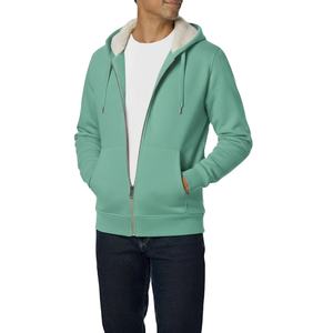 Sudaderas con Capucha Extra Grandes Personalizadas de Estilo Urbano, 100% Algodón, con Logotipo Personalizado en Felpa, Sudaderas con Capucha Gruesas con Cremallera Completa para Hombre - Product Image 4