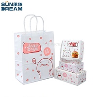 Sac en papier Kraft à emporter, sacs en papier de qualité alimentaire, boîte d'emballage en carton blanc pour poulet frit avec logo, plateau pour hot-dog
