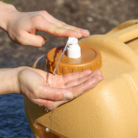 Seau à eau portable de 20 litres (5,3 gallons) avec petite bouteille et robinet, idéal pour le camping en plein air et les excursions barbecue