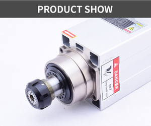 Motor de Husillo Cuadrado de 4.5 Kw ER32 380V AC Refrigerado por Aire para Perforación de Madera, 18000 RPM, 2.39NM de Torque - Product Image 6