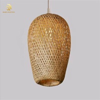 Modern tasarım kapalı halat bambu gölge kolye lamba çubuğu bahçe restoran dekorasyon lambaları asılı aydınlatma armatürü ev dekor