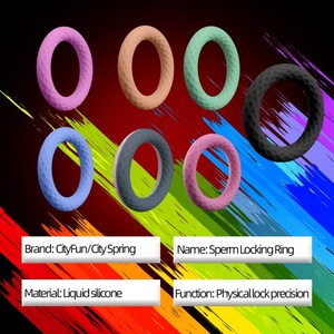CITYFUN Paquete de 2 Anillos para Pene Redondos, Anillo de Silicona para Retrasar la Eyaculación, Juguetes Sexuales, Anillos Bloqueadores de Esperma, Juguetes Sexuales para Hombres - Product Image 4