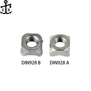 Vuông Hàn hạt din928a din928b thép không gỉ SS 304 316 M3 - M16 4 # - 5/8 "Metric inch Kích thước din928 AB Hàn hạt - Product Image 2