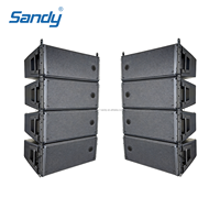 HDL20A Enceintes Line Array doubles 10 pouces en plastique, système audio professionnel actif 2 voies 8 ohms, alimenté