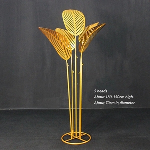 <span class=keywords><strong>Super</strong></span> Z Nuevos accesorios de boda Árbol de plátano dorado Adornos de decoración de escenario de boda de hierro forjado - Product Image 4