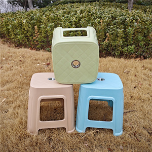 <b>Plastic</b> Square <b>Stool</b> 24.5cm Multi-Purpose Child Bathroom <b>Stool</b> Non Slip Thickened Minimalist Design PP Material - Product Image 4