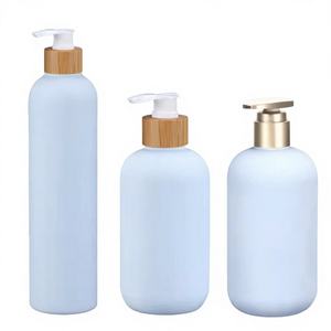 Luxury Customized Colors Cosmetic Pet Plastic 200ml 250ml 300ml 500ml Refillable Shampoo Body <b>Lotion</b> Bottle with Pump Sprayer - Product Image 4