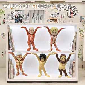 Q Version <b>Titan</b> Action Figure Set PVC Anime Character Figurines for Collection Display - Product Image 2
