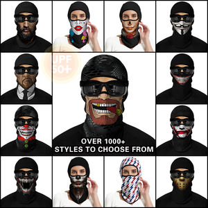 تصميم حصري مخصص جمجمة حيوان UPF50 + نقل الحرارة الطباعة بالتبخير قناع وجه كامل في الهواء الطلق ركوب الدراجات الصيد بالاكلافا - Product Image 6