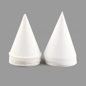 Gobelet en papier blanc jetable personnalisé écologique et étanche de 3.7oz pour la crème glacée pilée et les bonbons - Product Image 1